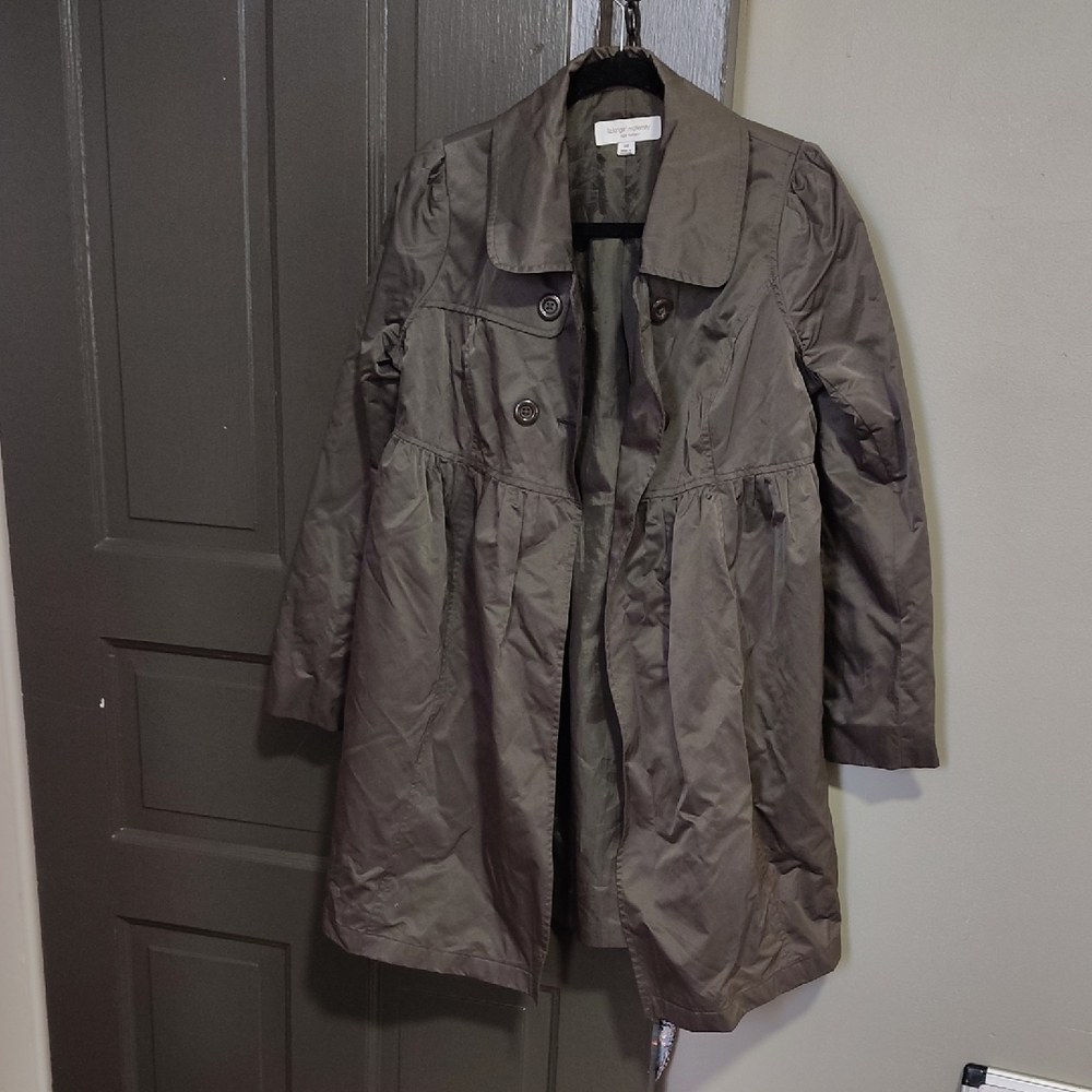 Liz Lange for Target Charcoal Trench Coat